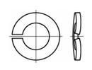 100 Stück rostfreie Edelstahl (A4) Federringe DIN 128 Form A (gewölbt) - A 6